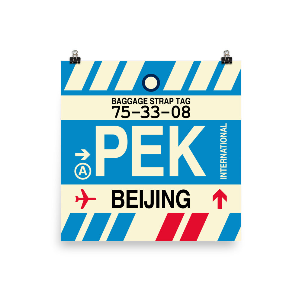Travel-Themed Poster Print • PEK Beijing • YHM Designs - Image 03