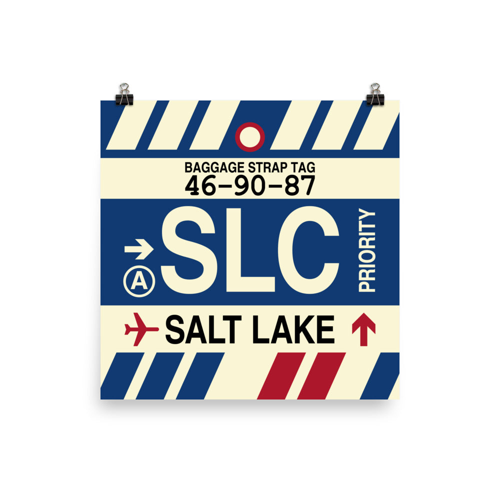 Travel-Themed Poster Print • SLC Salt Lake City • YHM Designs - Image 03
