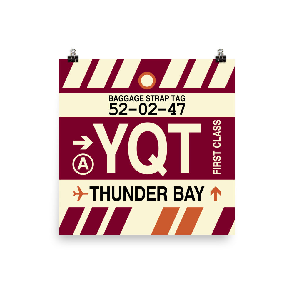 Travel-Themed Poster Print • YQT Thunder Bay • YHM Designs - Image 03