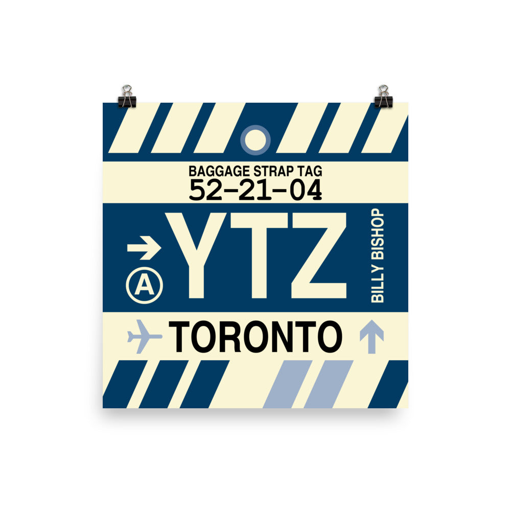 Travel-Themed Poster Print • YTZ Toronto • YHM Designs - Image 03