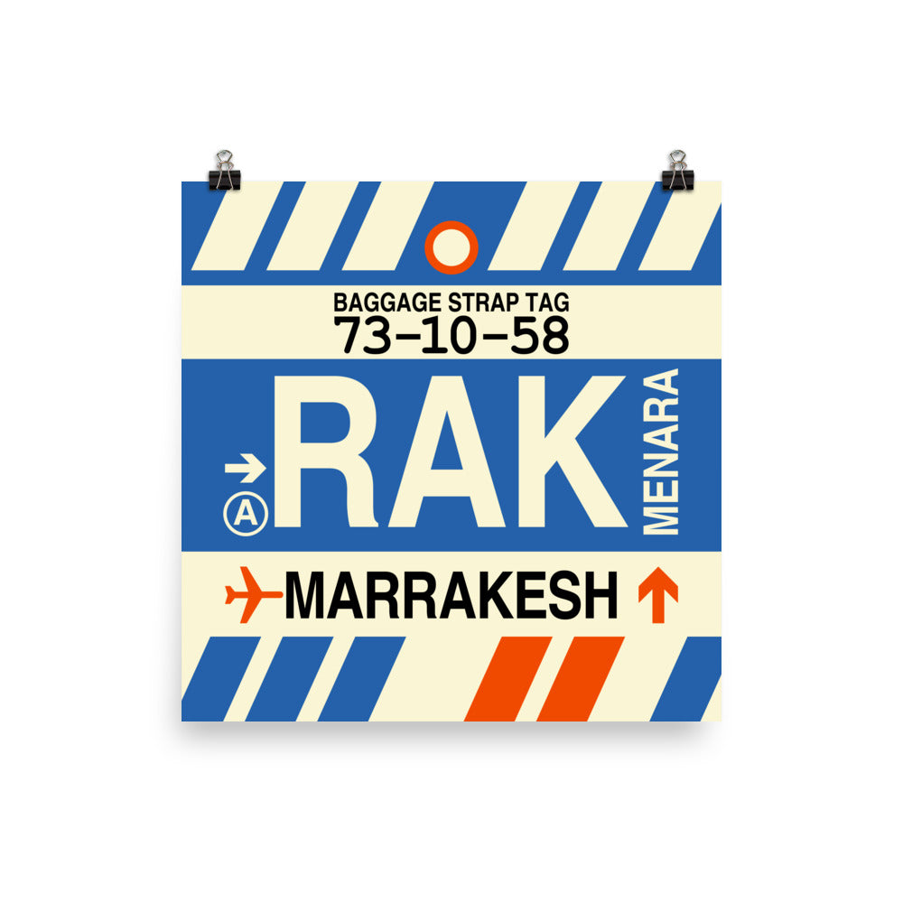 Travel-Themed Poster Print • RAK Marrakesh Souvenir • YHM Designs - Image 04