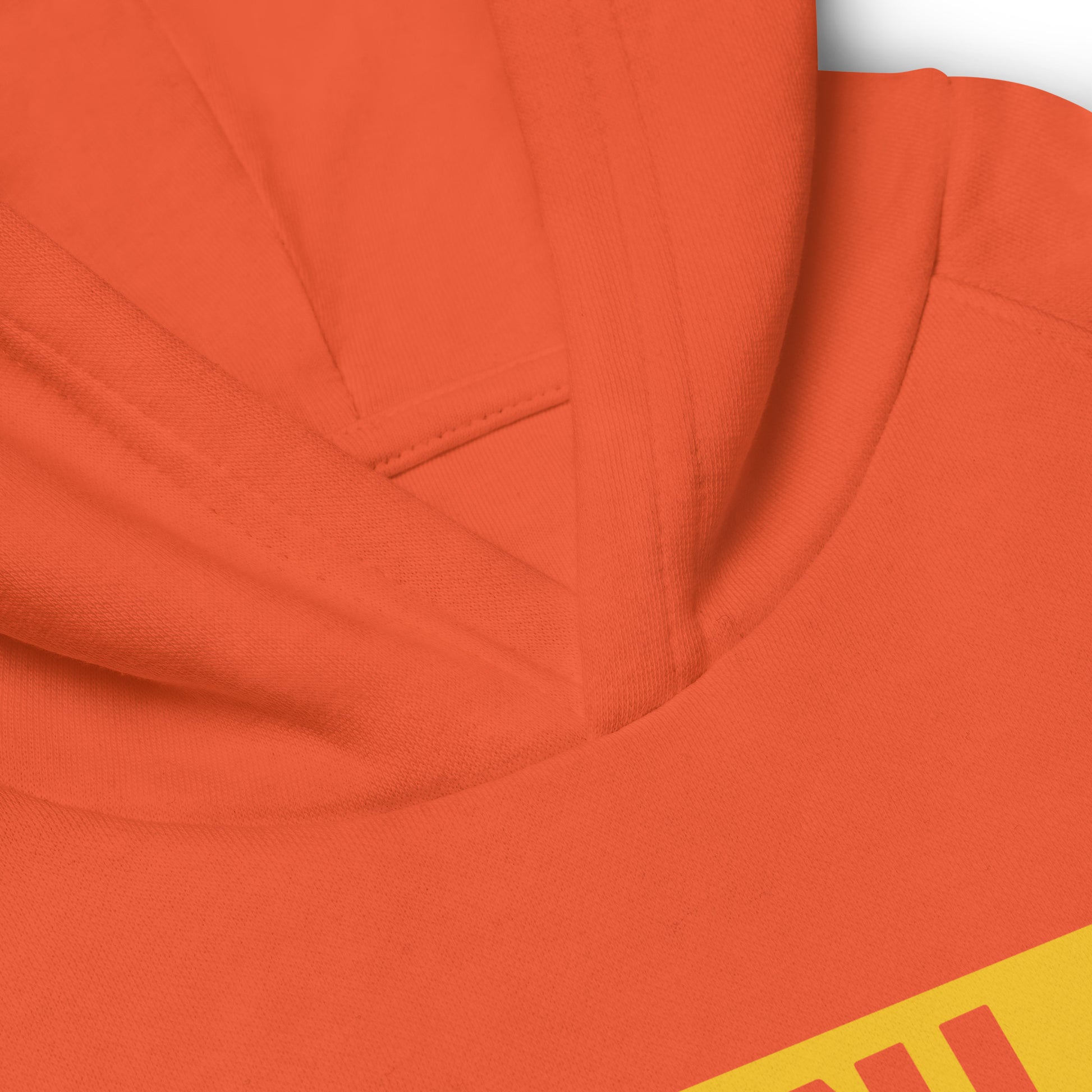 Kid's Sustainable Hoodie - Yellow Graphic • HNL Honolulu • YHM Designs - Image 12
