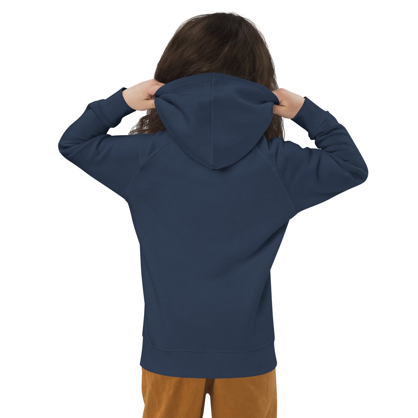 FCO Rome Kid's Sustainable Hoodie • Banner Design in Yellow • YHM Designs - Image 08