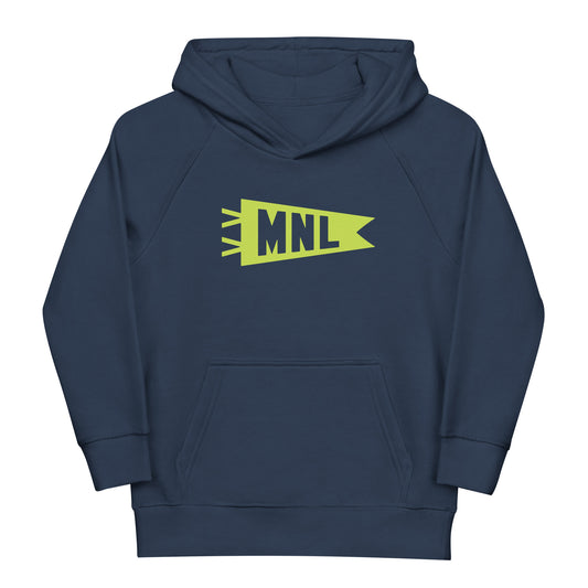 Kid's Sustainable Hoodie - Green Graphic • MNL Manila • YHM Designs - Image 01