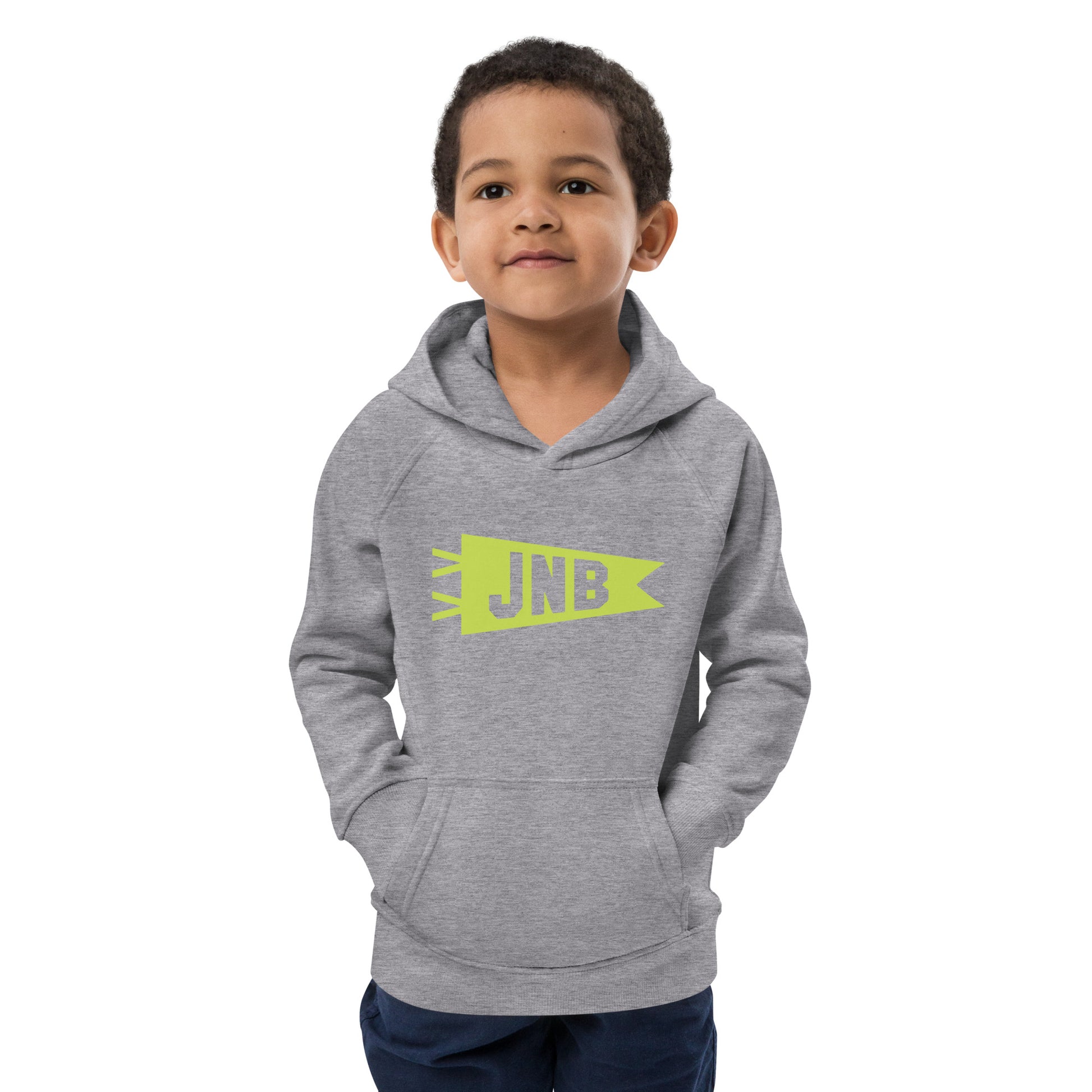 Kid's Sustainable Hoodie - Green Graphic • JNB Johannesburg • YHM Designs - Image 11