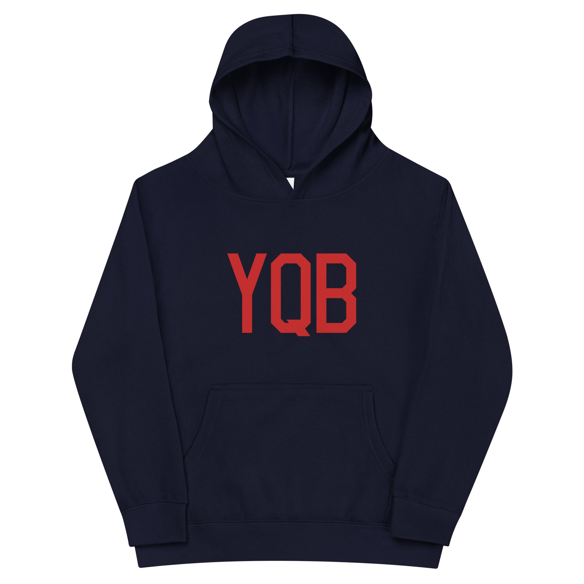 Airport Code Kid's Hoodie • YQB Quebec City • YHM Designs - Image 04