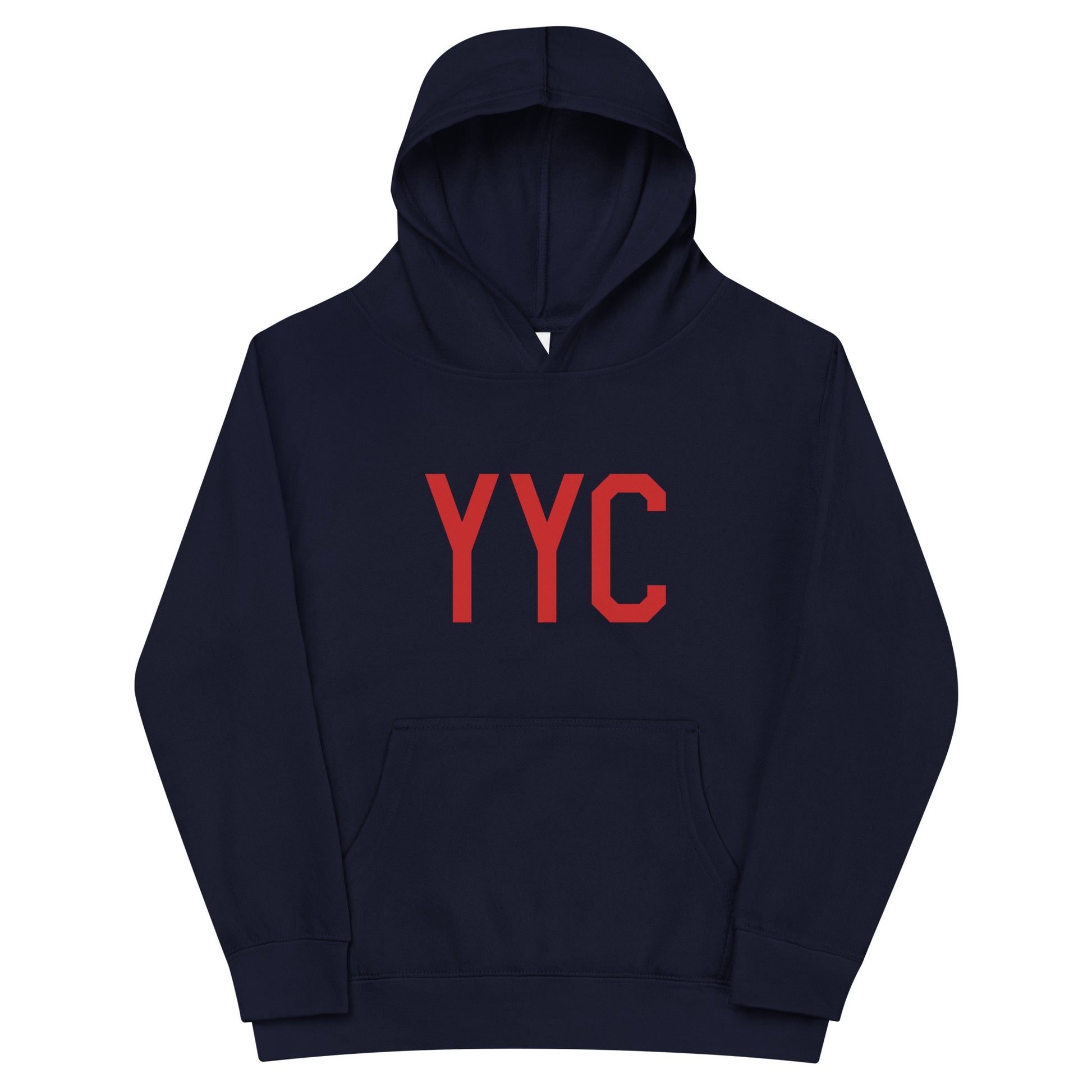 Airport Code Kid's Hoodie • YYC Calgary • YHM Designs - Image 04
