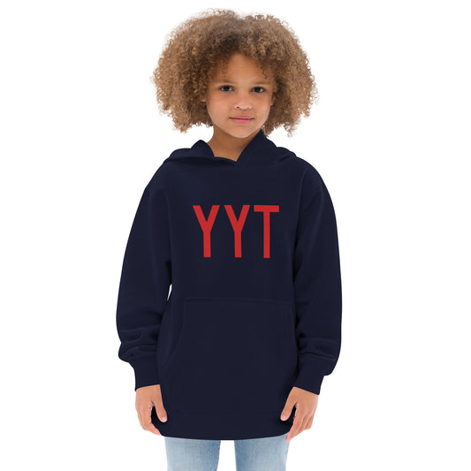 Airport Code Kid's Hoodie • YYT St. John's • YHM Designs - Image 02