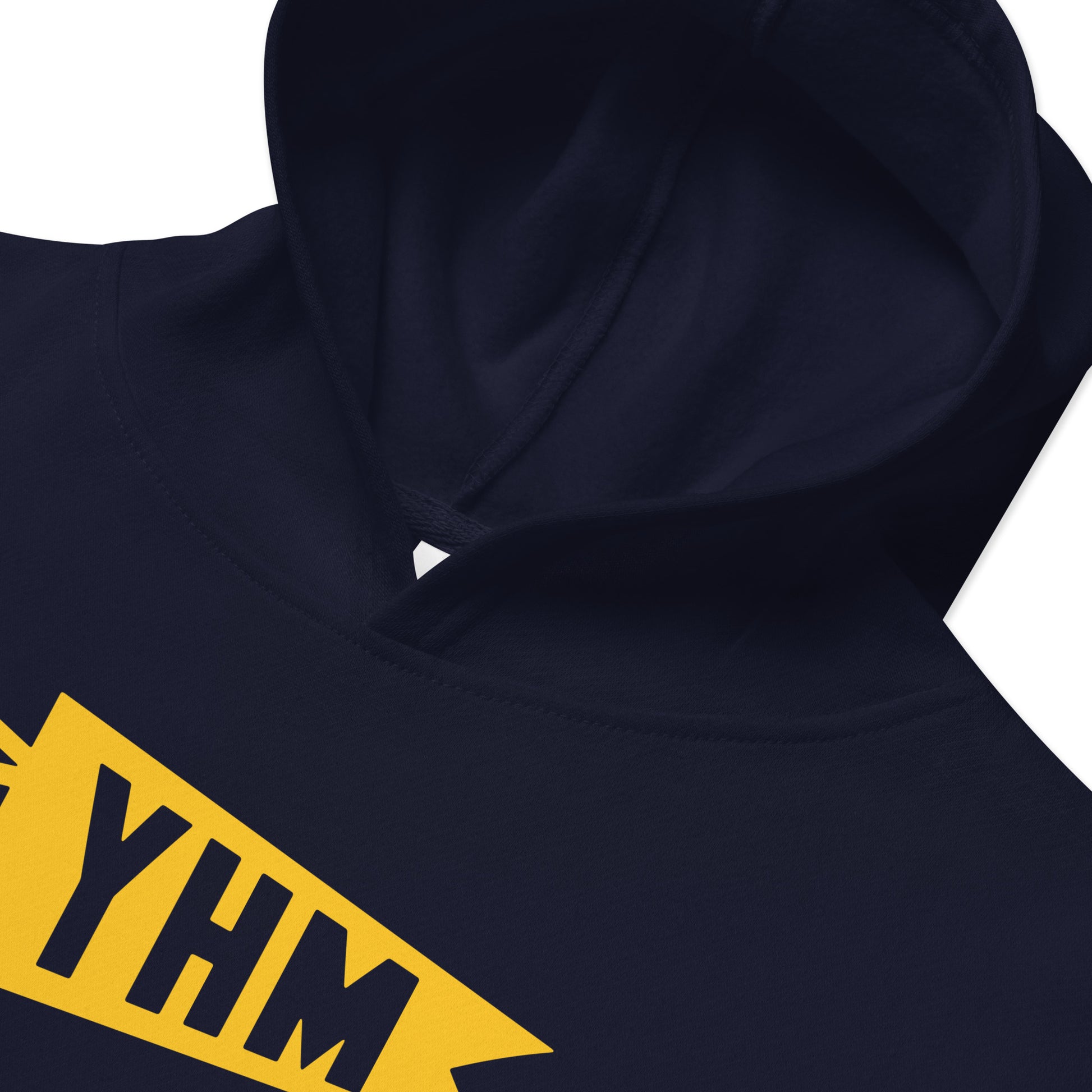 Airport Code Kid's Hoodie - Yellow Graphic • YHM Hamilton • YHM Designs - Image 05