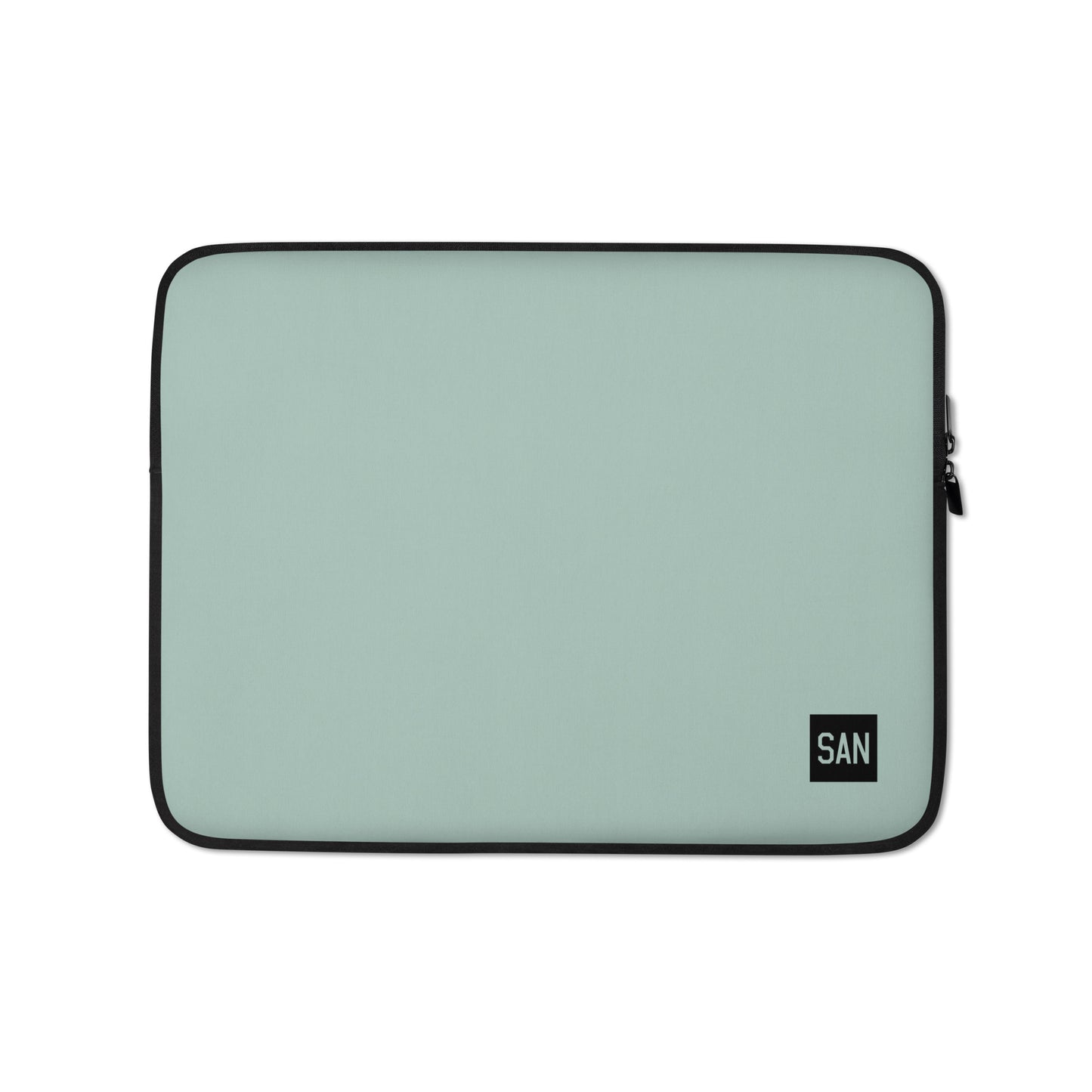 Aviation Gift Laptop Sleeve - Opal Green • SAN San Diego • YHM Designs - Image 01