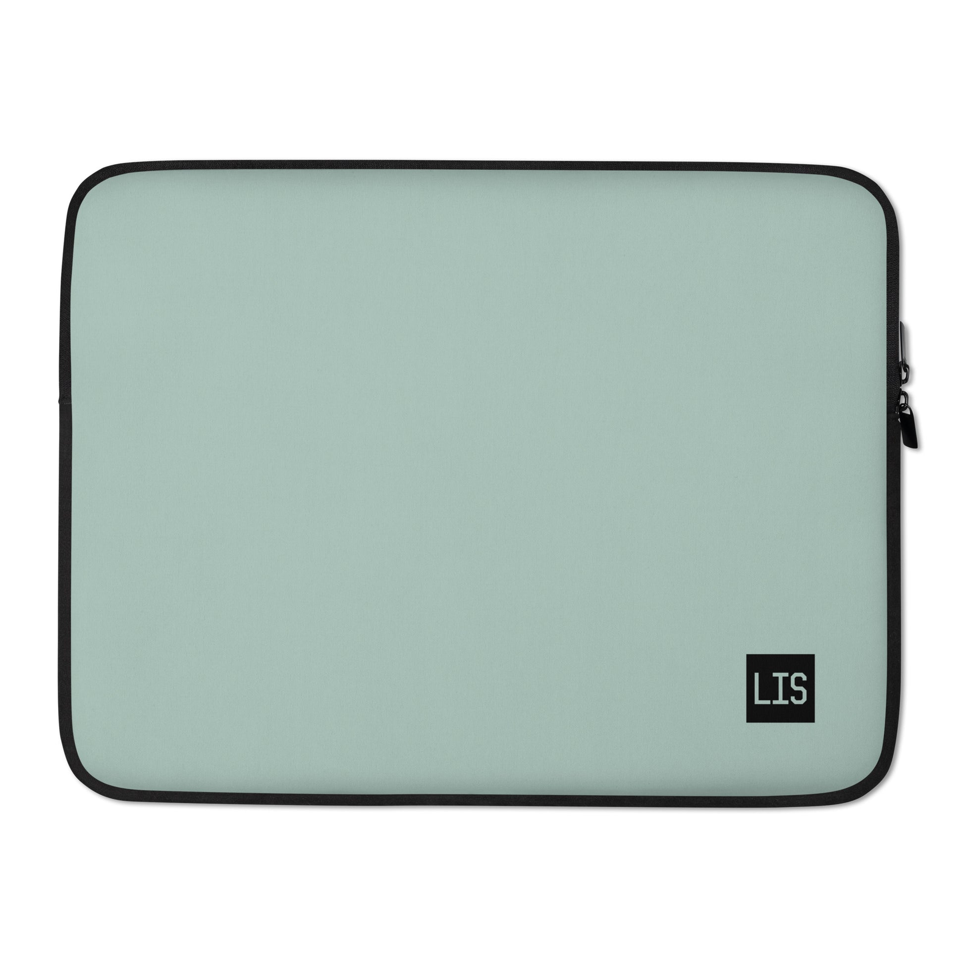 LIS Lisbon Laptop Sleeve • Air Force Lettering - Opal Green • YHM Designs - Image 02
