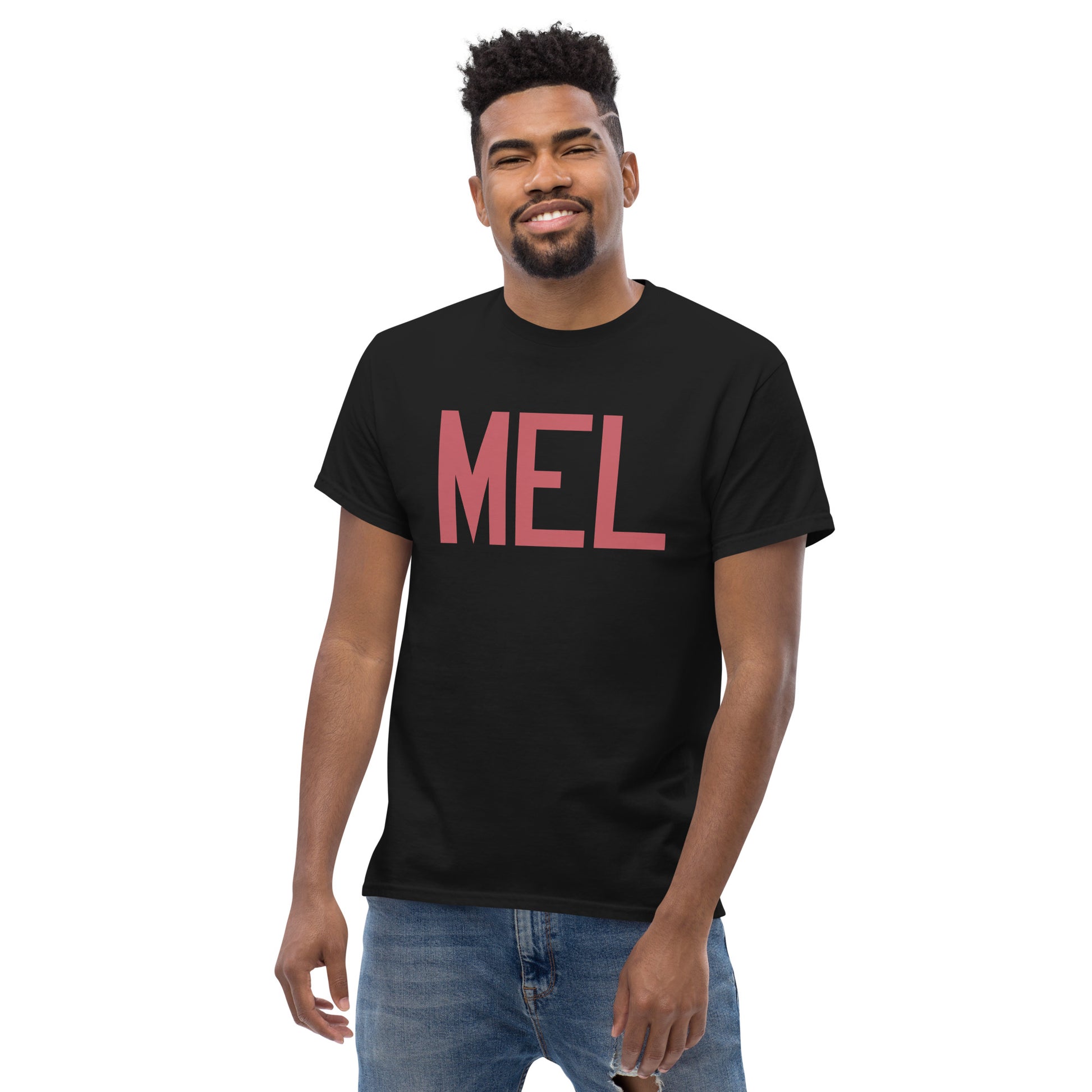 Aviation Enthusiast Men's Tee - Deep Pink Graphic • MEL Melbourne • YHM Designs - Image 06