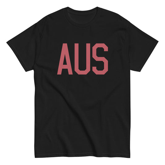 Aviation Enthusiast Men's Tee - Deep Pink Graphic • AUS Austin • YHM Designs - Image 02
