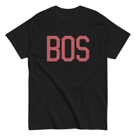 Aviation Enthusiast Men's Tee - Deep Pink Graphic • BOS Boston • YHM Designs - Image 02