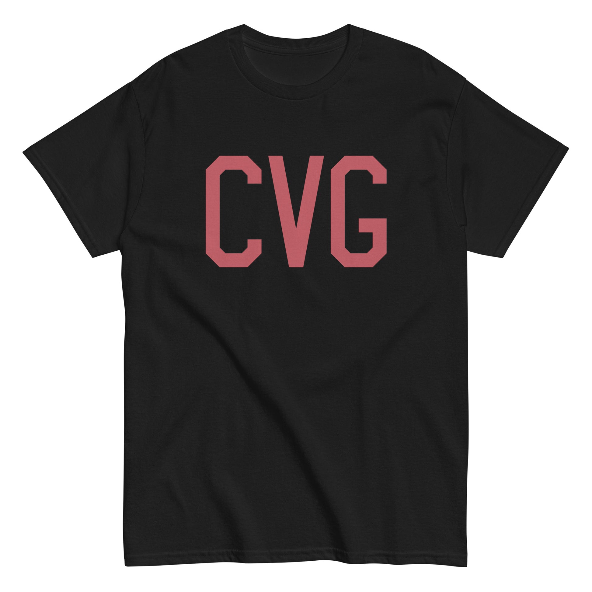 Aviation Enthusiast Men's Tee - Deep Pink Graphic • CVG Cincinnati • YHM Designs - Image 02