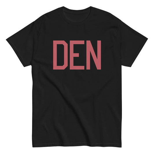 Aviation Enthusiast Men's Tee - Deep Pink Graphic • DEN Denver • YHM Designs - Image 02