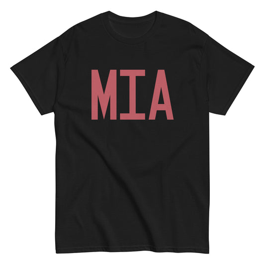 Aviation Enthusiast Men's Tee - Deep Pink Graphic • MIA Miami • YHM Designs - Image 02