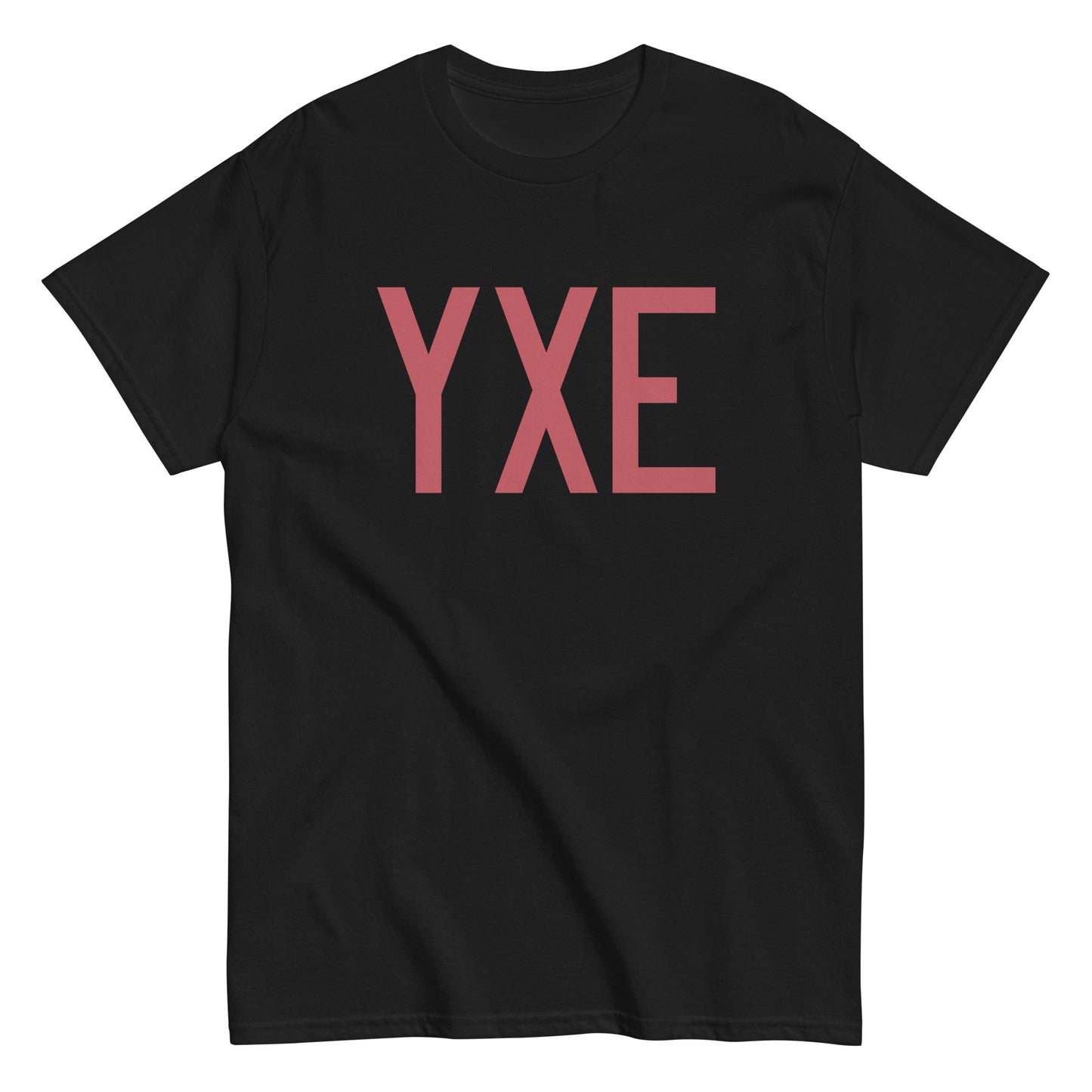 Aviation Enthusiast Men's Tee - Deep Pink Graphic • YXE Saskatoon • YHM Designs - Image 02