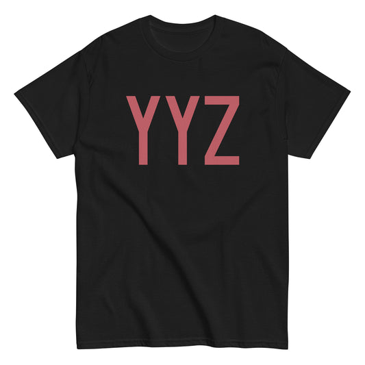 Aviation Enthusiast Men's Tee - Deep Pink Graphic • YYZ Toronto • YHM Designs - Image 02