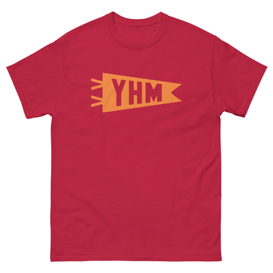 Airport Code Men's T-Shirt - Orange Graphic • YHM Hamilton • YHM Designs - Image 01