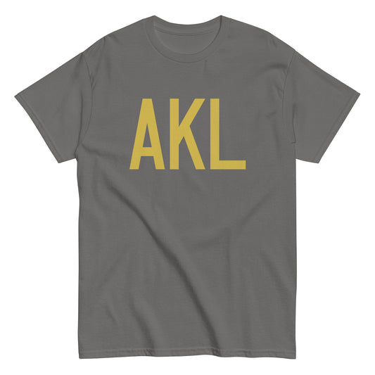 Aviation Enthusiast Men's Tee - Old Gold Graphic • AKL Auckland • YHM Designs - Image 01