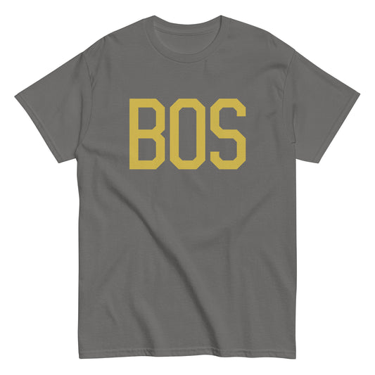 Aviation Enthusiast Men's Tee - Old Gold Graphic • BOS Boston • YHM Designs - Image 01