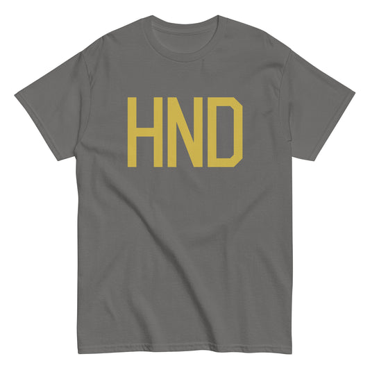 Aviation Enthusiast Men's Tee - Old Gold Graphic • HND Tokyo • YHM Designs - Image 01