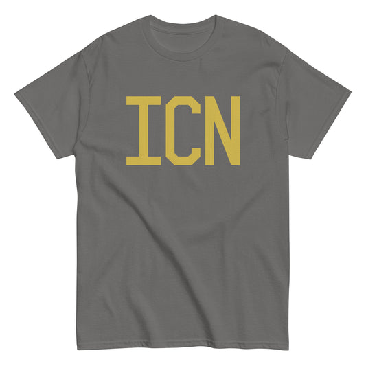 Aviation Enthusiast Men's Tee - Old Gold Graphic • ICN Seoul • YHM Designs - Image 01