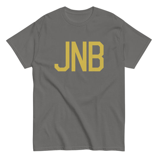 Aviation Enthusiast Men's Tee - Old Gold Graphic • JNB Johannesburg • YHM Designs - Image 01