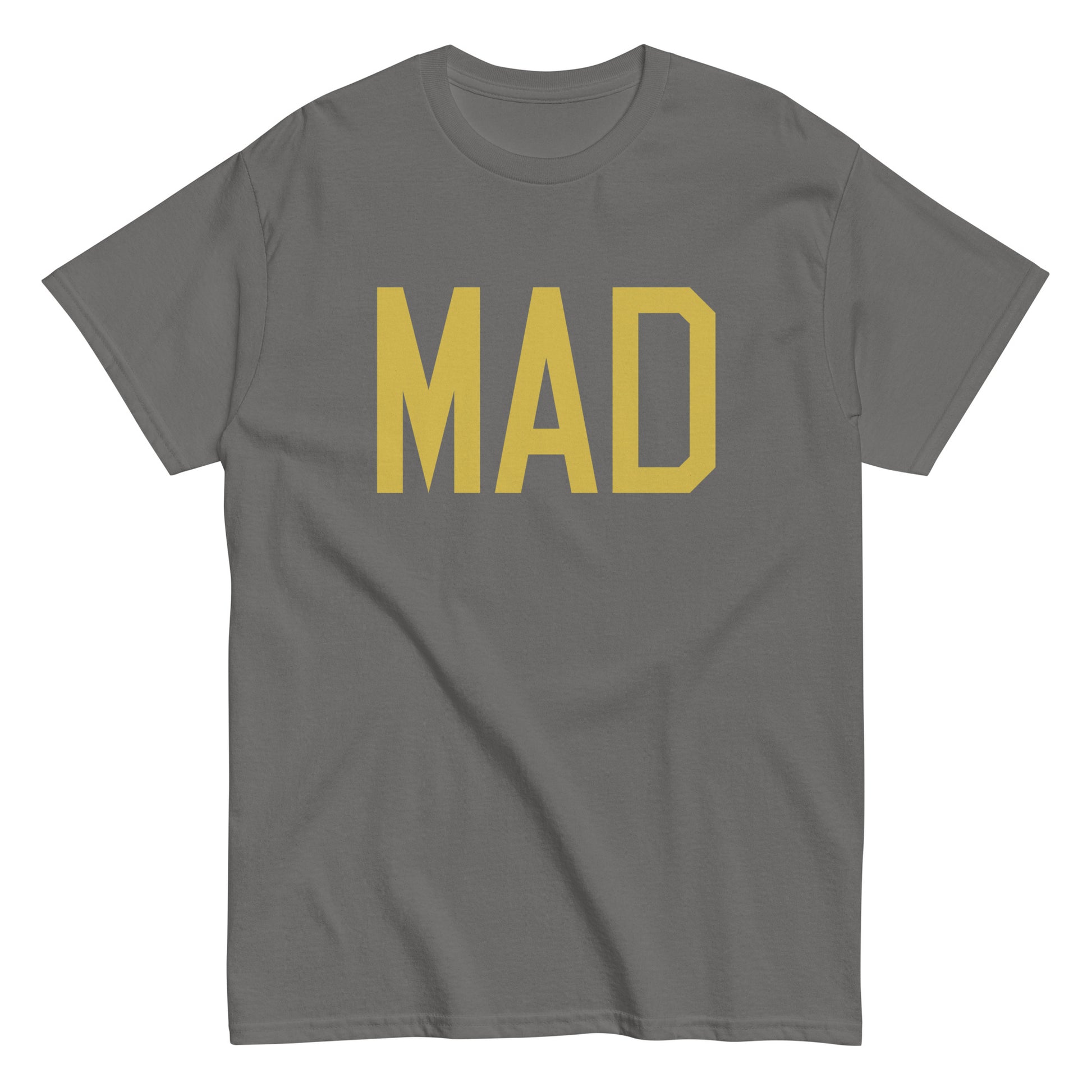 Aviation Enthusiast Men's Tee - Old Gold Graphic • MAD Madrid • YHM Designs - Image 01
