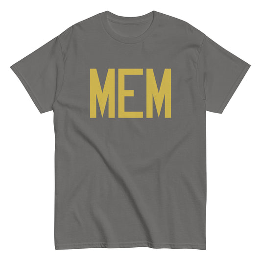 Aviation Enthusiast Men's Tee - Old Gold Graphic • MEM Memphis • YHM Designs - Image 01