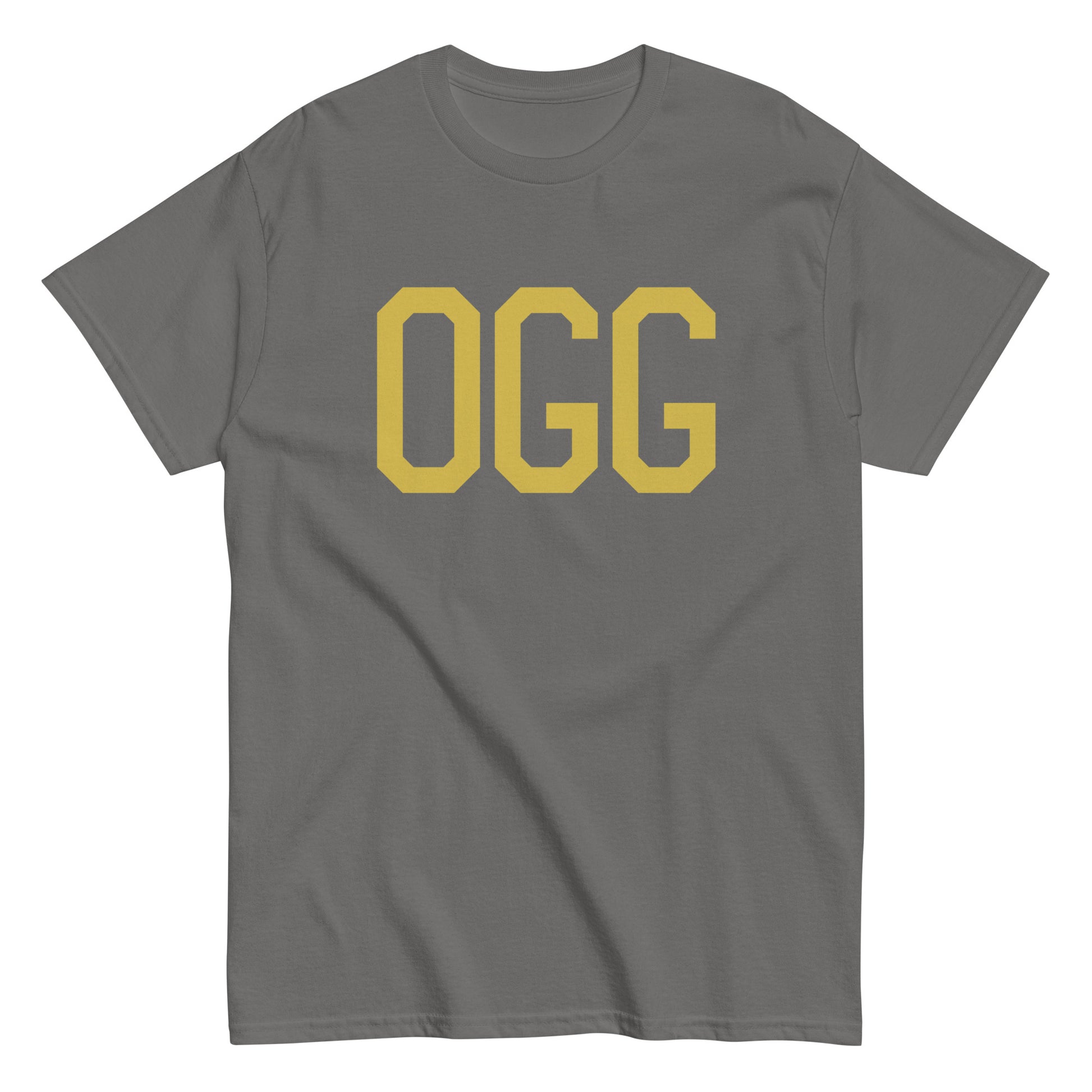 Aviation Enthusiast Men's Tee - Old Gold Graphic • OGG Maui • YHM Designs - Image 01