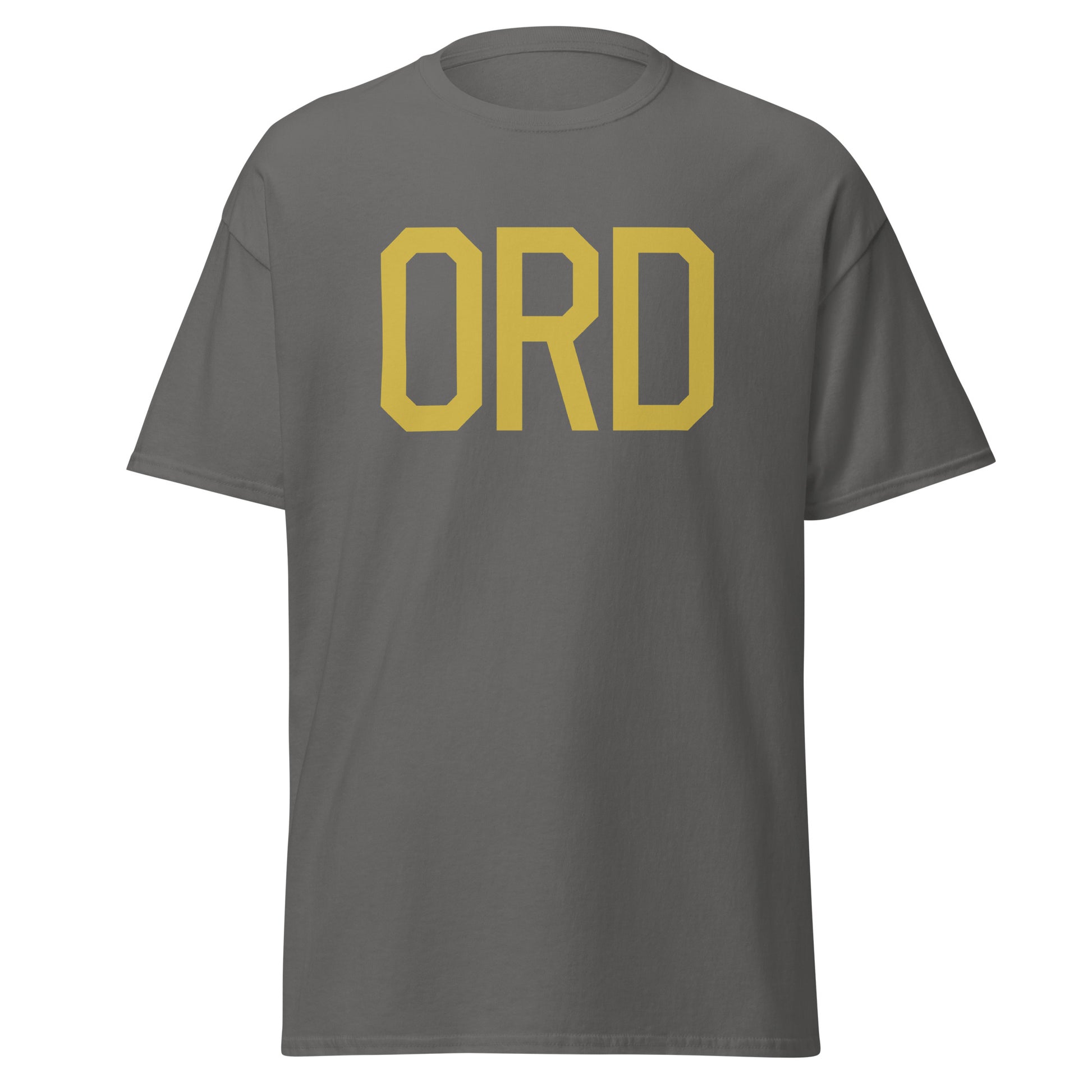 Aviation Enthusiast Men's Tee - Old Gold Graphic • ORD Chicago • YHM Designs - Image 05