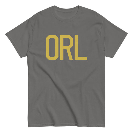 Aviation Enthusiast Men's Tee - Old Gold Graphic • ORL Orlando • YHM Designs - Image 01