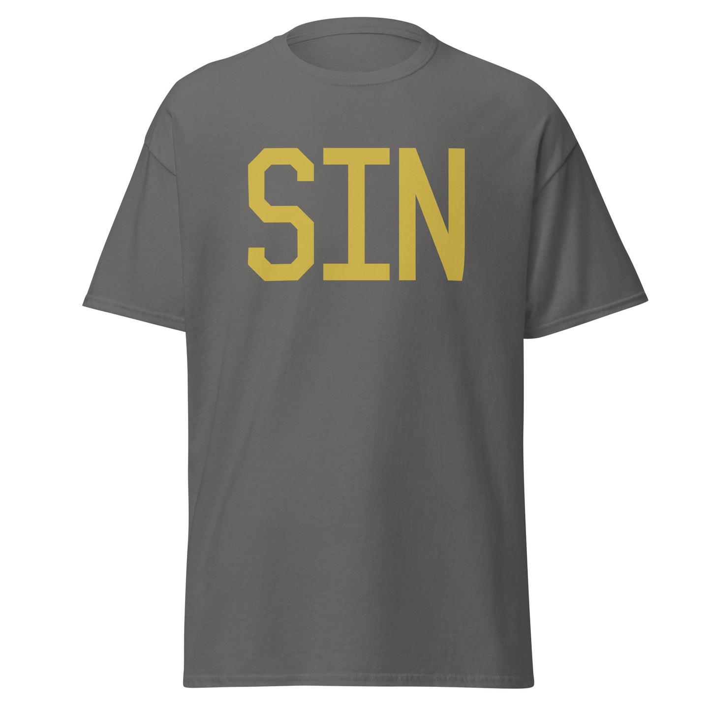 Aviation Enthusiast Men's Tee - Old Gold Graphic • SIN Singapore • YHM Designs - Image 05