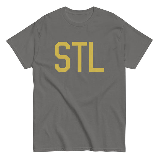 Aviation Enthusiast Men's Tee - Old Gold Graphic • STL St. Louis • YHM Designs - Image 01