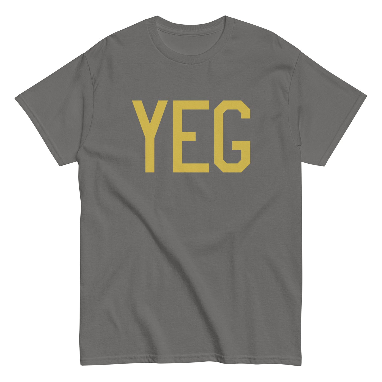 Aviation Enthusiast Men's Tee - Old Gold Graphic • YEG Edmonton • YHM Designs - Image 01