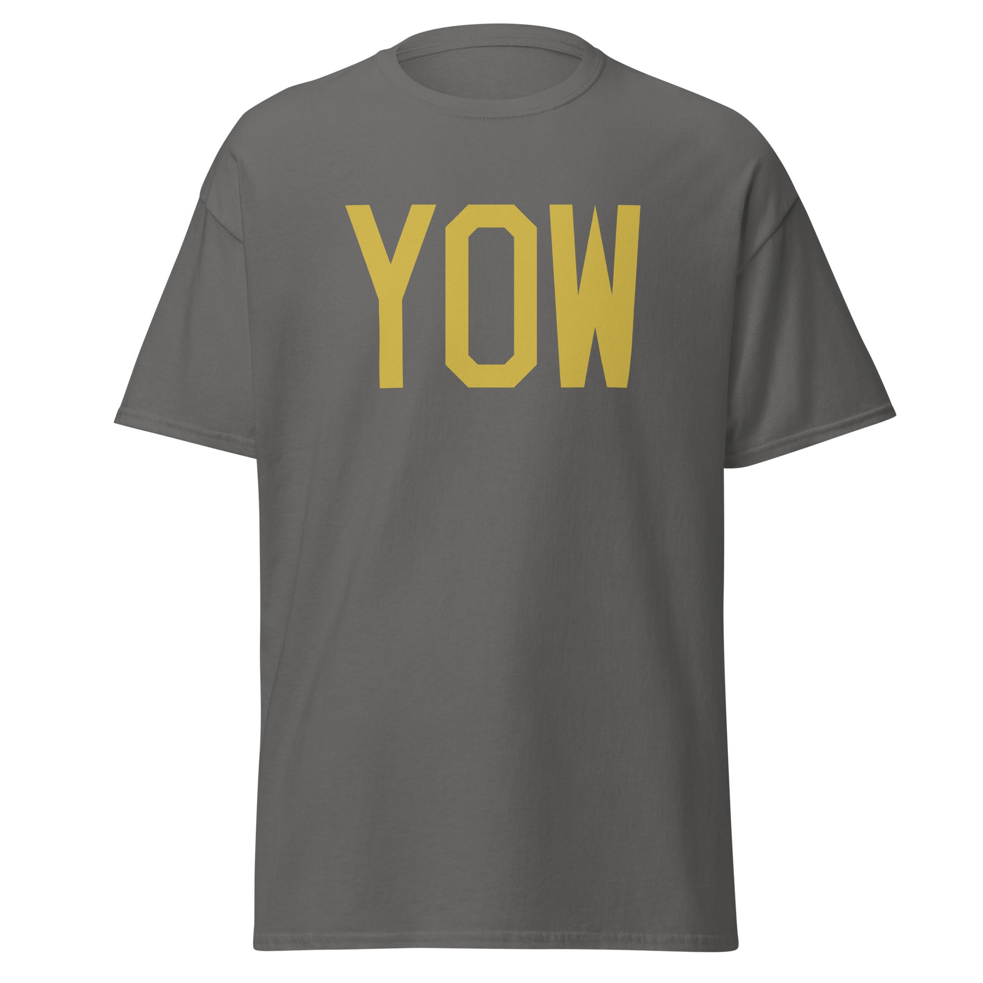 Aviation Enthusiast Men's Tee - Old Gold Graphic • YOW Ottawa • YHM Designs - Image 05