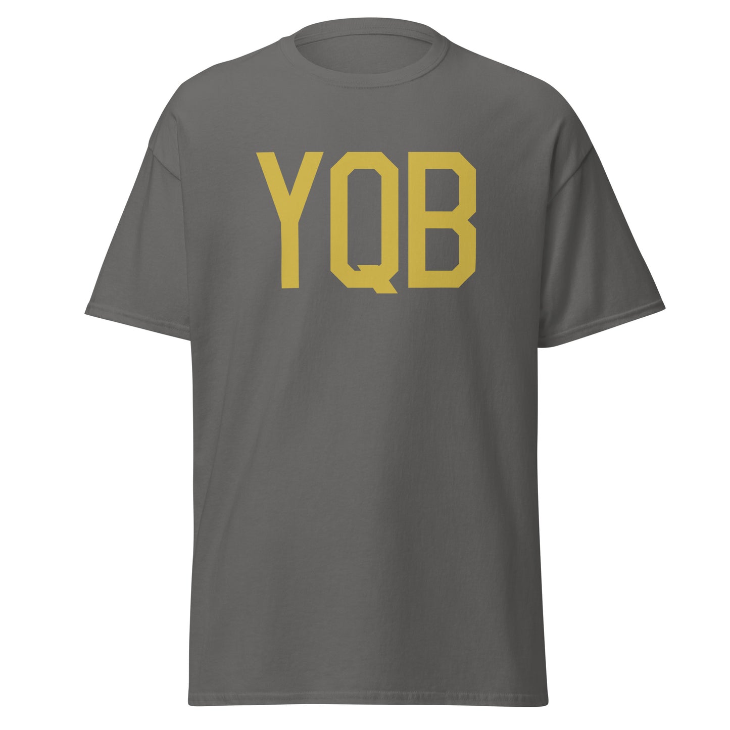 Aviation Enthusiast Men's Tee - Old Gold Graphic • YQB Quebec City • YHM Designs - Image 05