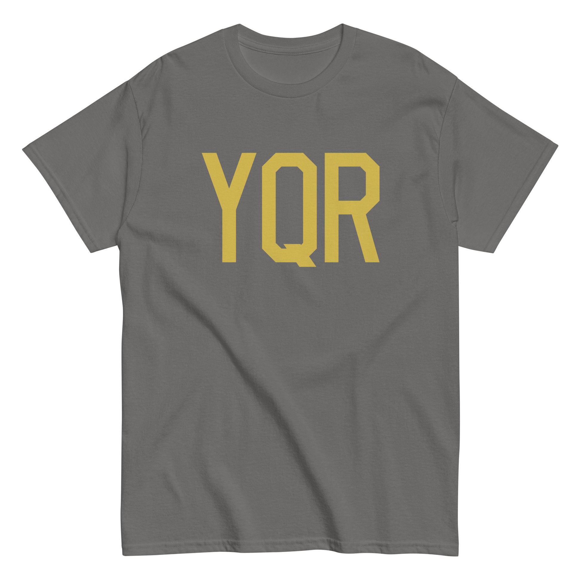 Aviation Enthusiast Men's Tee - Old Gold Graphic • YQR Regina • YHM Designs - Image 01