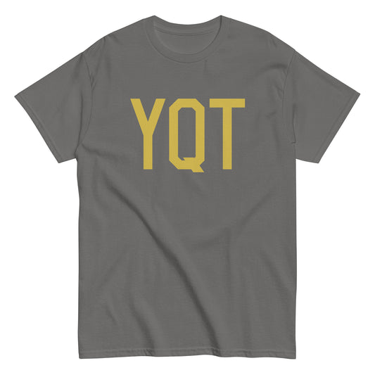 Aviation Enthusiast Men's Tee - Old Gold Graphic • YQT Thunder Bay • YHM Designs - Image 01