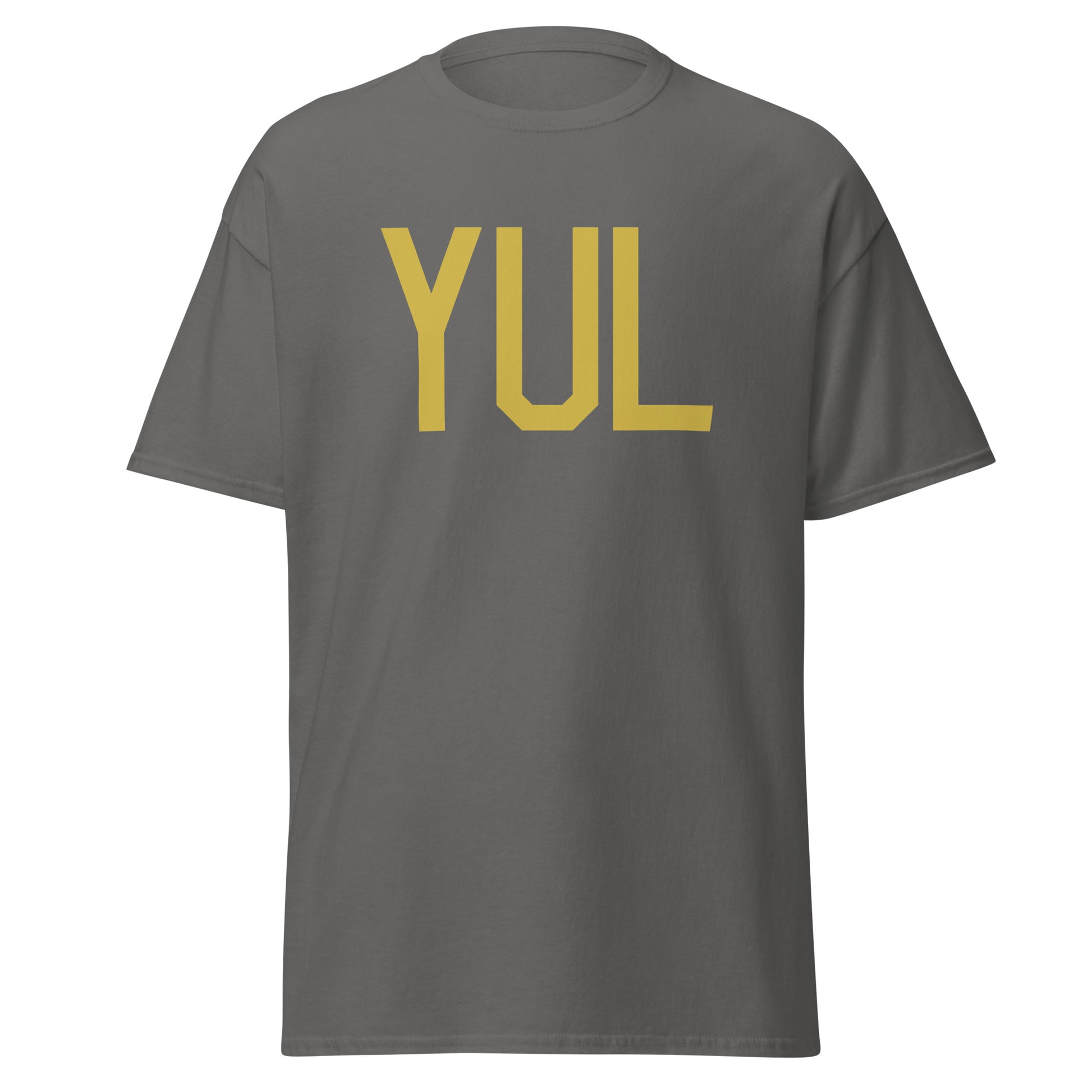 Aviation Enthusiast Men's Tee - Old Gold Graphic • YUL Montreal • YHM Designs - Image 05