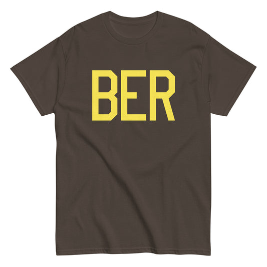 Aviation-Theme Men's T-Shirt - Yellow Graphic • BER Berlin • YHM Designs - Image 01