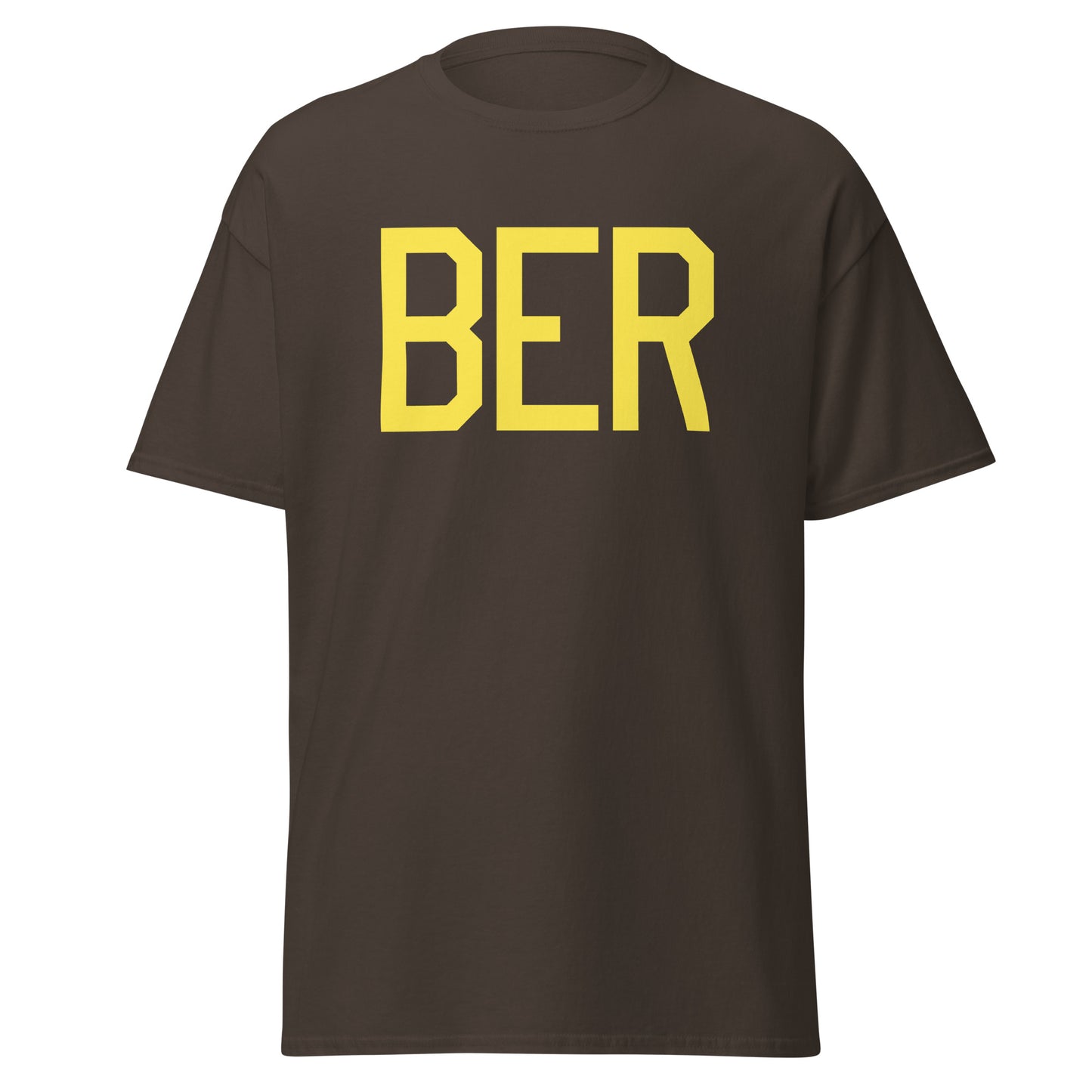 Aviation-Theme Men's T-Shirt - Yellow Graphic • BER Berlin • YHM Designs - Image 05