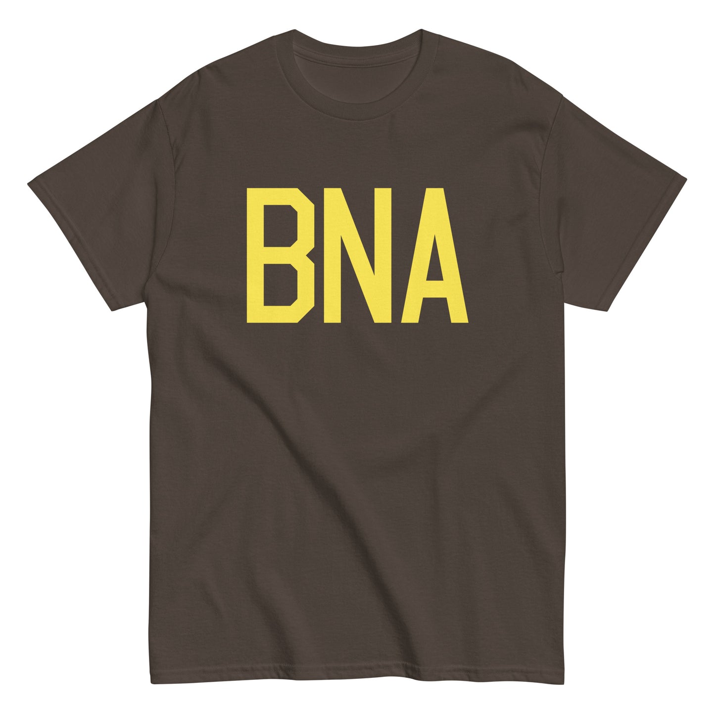 Aviation-Theme Men's T-Shirt - Yellow Graphic • BNA Nashville • YHM Designs - Image 01