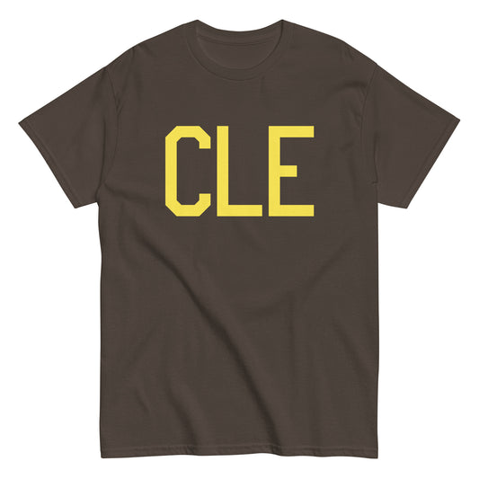 Aviation-Theme Men's T-Shirt - Yellow Graphic • CLE Cleveland • YHM Designs - Image 01