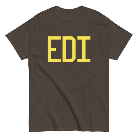Aviation-Theme Men's T-Shirt - Yellow Graphic • EDI Edinburgh • YHM Designs - Image 01
