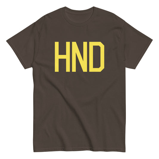 Aviation-Theme Men's T-Shirt - Yellow Graphic • HND Tokyo • YHM Designs - Image 01