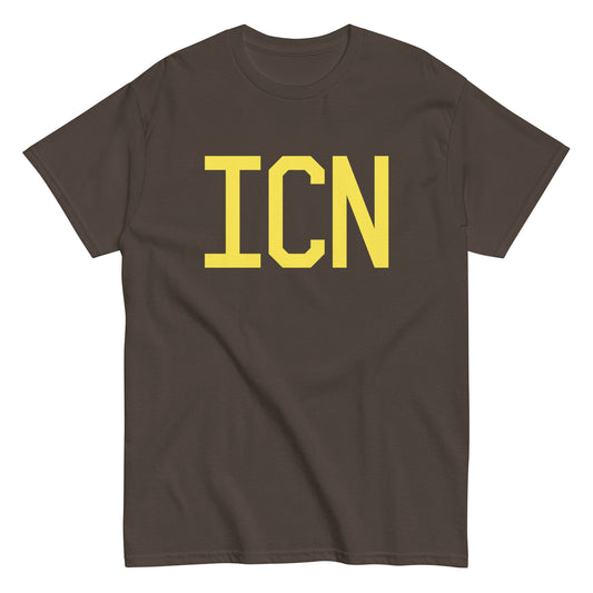 Aviation-Theme Men's T-Shirt - Yellow Graphic • ICN Seoul • YHM Designs - Image 01