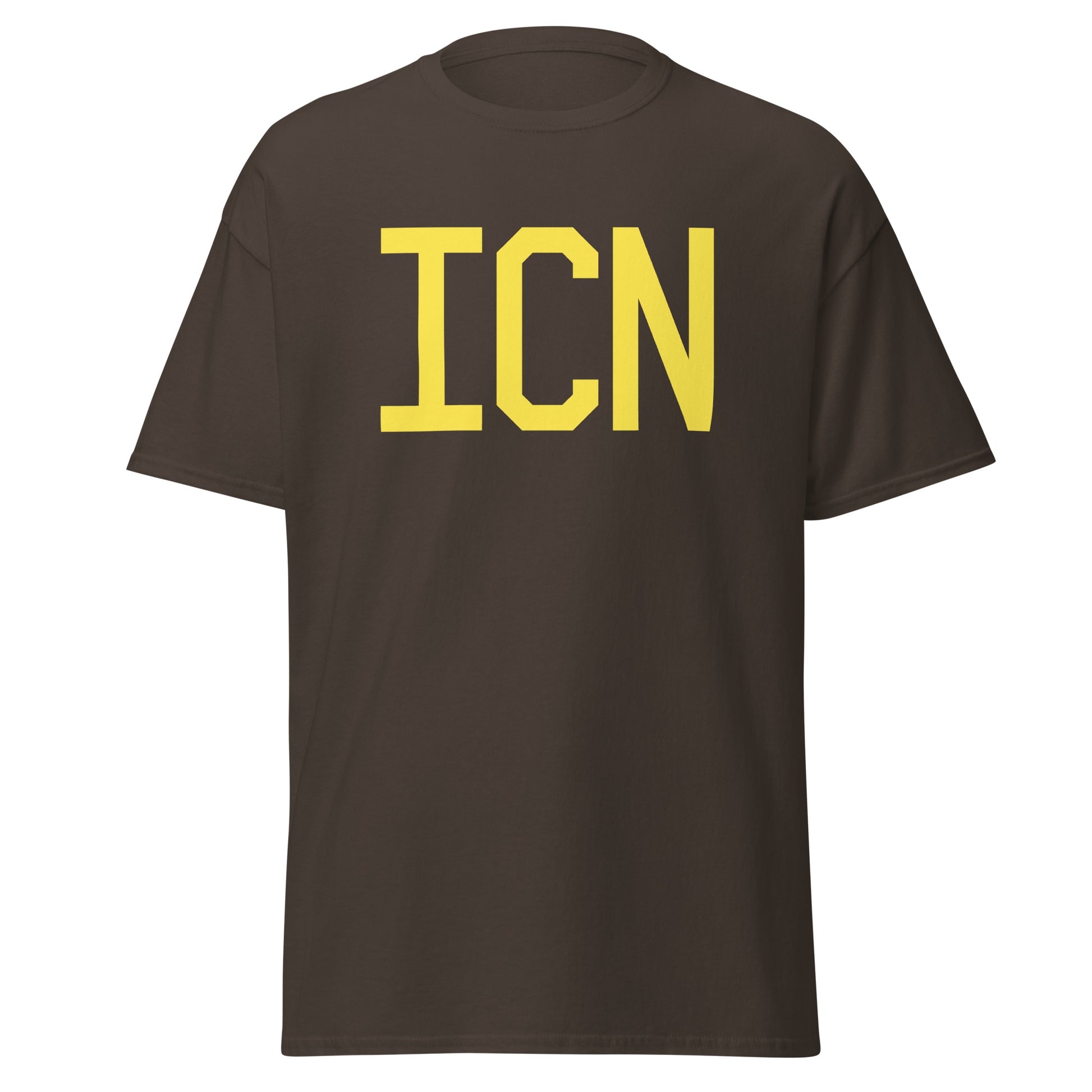 Aviation-Theme Men's T-Shirt - Yellow Graphic • ICN Seoul • YHM Designs - Image 05